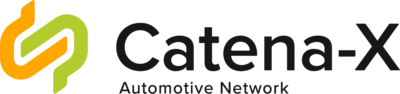Official Catena-X logo, representing the network for secure and standardized data exchange in the automotive and manufacturing industries
